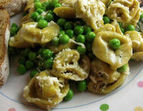 Tortellini with Peas
